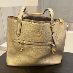 Like new Gold Coach Tote bag